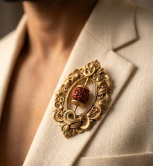 Rudraksha Brooch