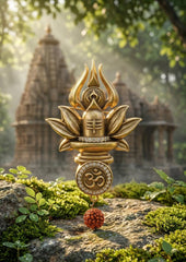 Sacred Shivling Emblem Brooch
