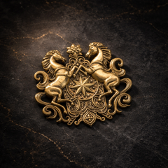 Royal Stallion Crest Brooch