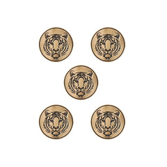 Fiery Tiger Buttons