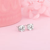 Silver Zircon Earrings