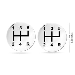Personalized Gear Shifter Cufflinks For Men - Giva