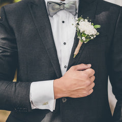 Personalised Initials Heart Cuff Link - Giva