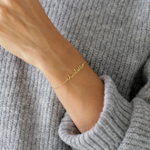 Name bracelet, gold bracelet, dainty bracelet, sterling silver, delicate bracelet, silver bracelet, initial bracelet, women bracelet, friend