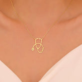 Custom Stethoscope Name Necklace, Medical Jewelry Gift for Nurse or Doctor, Unique Graduation Gift, Valentine's Day Gift