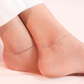 Minimal Snake Anklet Single Leg