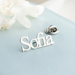 Personalized Nameplate Brooch and Company Name Badge