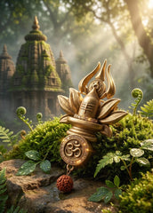 Sacred Shivling Emblem Brooch