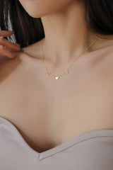 Letter Necklace,Heart Letter Necklace , Custom Initial Necklace , Gold Custom Gift ,Valentine's Day Gift